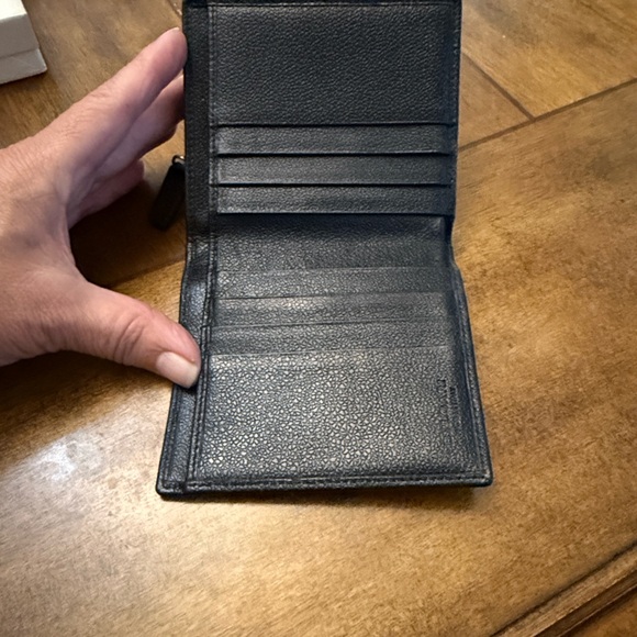 EUC Bvlgari Black Leather Wallet - Picture 7 of 9